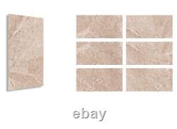 High Gloss Brown Beige Porcelain Tiles 60x120cm for Walls & Floor