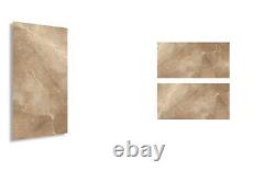 High Gloss Polished Brown Beige Porcelain Tiles 600x1200mm for Walls&Floors