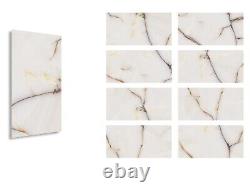 High Gloss White & Brown Porcelain Tiles 60x120cm for Walls&Floors