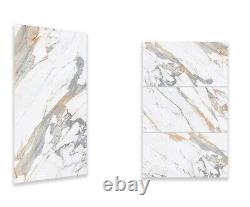 High Gloss White Grey Gold Polished Porcelain Tiles 60x120cm for Walls&Floor