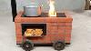 How To Make An Outdoor Wood Stove With An Oven From Red Bricks
