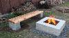 How To Make Outdoor Concrete And Wood Bench