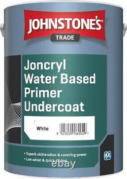 Johnstones Trade Joncryl Water Based Primer Undercoat Paint White