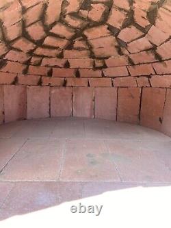 Large 1 Meter Fire Wood Pizza Oven Mosaic Tiles Outside Nino Design 2 /3 Pizzas