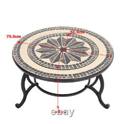 Large Fire Pit BBQ Grill Brazier Outdoor Garden Table Firepit Stove Patio Heater