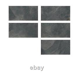 Luxury Matt Dark Grey Porcelain Tiles 60x120cm for Walls & Floor