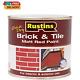 Matt Red Brick And Tile Paint Rustins Quick Dry 500ml Red Brick And Tile Paint