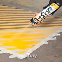 Orange LINE MARKER Survey Spray Paint Car Parks Roads Warehouse 750ml Pack of 6