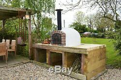 Outdoor Brick Wood Fired Pizza Oven 100cm Premier Full Insulated