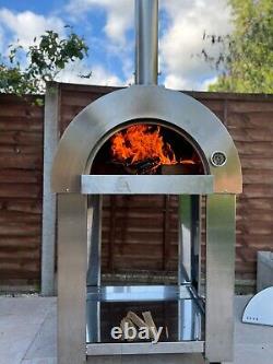 Outdoor Pizza Oven Freestanding Wood Fired Garden Grill Stone Bella Massimo