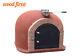 Outdoor Wood Fired Pizza Oven 100cm X 100cm Mediterrani Royal In Brick Red