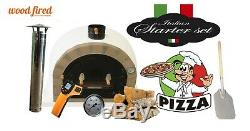 Outdoor wood fired pro Pizza oven 90cm brick with package deal