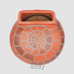 Pizza Oven 22 In. Clay Brick Style Round Smooth Wood Burning Outdoor Cooking New