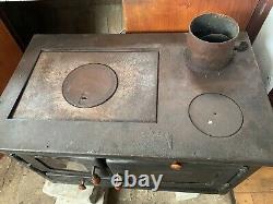 Prity 1P34L Wood Burning Cooking Stove Cast Iron Top 10kw Oven