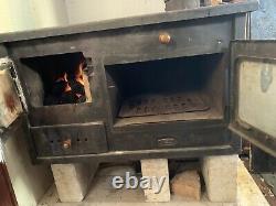 Prity 1P34L Wood Burning Cooking Stove Cast Iron Top 10kw Oven