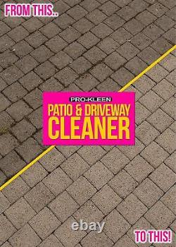 ProKleen Patio Drive Way Cleaner Mould Algae Remover Killer 25% Stronger Brick