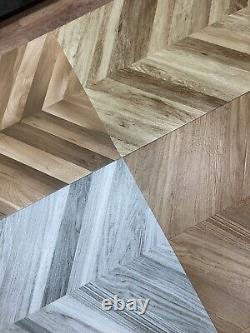 QUality Matt Herringbone Beige Brown Oak Porcelain Tiles 60x120cm Walls&Floors