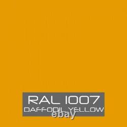 RAL 1007 Daffodil Yellow Masonry Paint by Buzzweld Algaecide Fungicide Matt