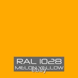 RAL 1028 Melon Yellow Masonry Paint by Buzzweld Algaecide Fungicide Matt