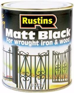 RUSTINS Matt Black Paint 2.5L