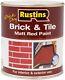 Rustins Quick Dry Brick And Tile Paint, Matt Red, 2.5l