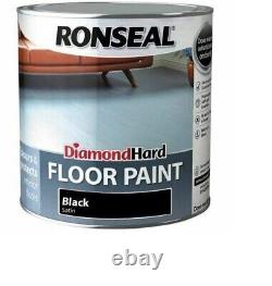 Ronseal Diamond Hard Floor Paint 2.5L- Black Satin