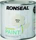 Ronseal Outdoor Garden Paint 250ml Ideal For Fence Wood/brick/metal White Ash