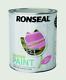 Ronseal Outdoor Garden Paint 2,5l Ideal For Fence Wood/brick/metal Pink Jasmine