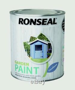 Ronseal Outdoor Garden Paint 750ml For Exterior Wood Metal Stone Brick Free P&P