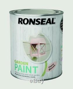 Ronseal Outdoor Garden Paint 750ml For Exterior Wood Metal Stone Brick Free P&P