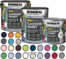 Ronseal Outdoor Garden Paint Exterior Wood Brick Metal Stone Fence Benches Paint