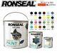 Ronseal Outdoor Garden Paint Wood Metal Stone Brick 250,750,2.5l All Colours