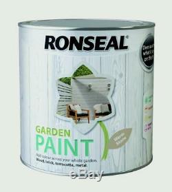 Ronseal Outdoor Warm Stone Garden Paint 2,5L Ideal For Fence Wood/Brick/Metal