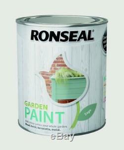 Ronseal Sage Finish Outdoor Garden Paint 750ml Ideal For Fence Wood/Brick/Metal