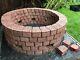 Rounded Fire Pit Kit Brick Fireplace Concrete Stones Log Burner Wood Heater Bbq