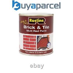 Rustins BRITW2500 Quick Dry Brick & Tile Paint Matt Red 2.5 litre RUSBTPMR25LQ