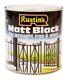 Rustins Quick Dry Matt Black Paint 2.5ltr, Easy Application