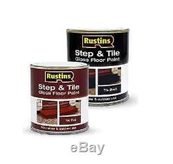Rustins Step And Tile Brick Gloss Floor Paint For In / Outdoor Durable Non Slip
