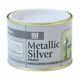 Silver Metallic Paint Decorating Indoor Outdoor Top Coat Railings Gates Fences