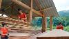 Single Mother Builds Wooden Hut Planing Process To Flatten Wooden Planks Em T N Toan