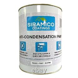 Siramico Anti-Condensation Paint 5 Litres Matt White Thermal Paint