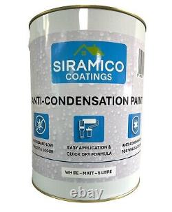 Siramico Coatings Anti-Condensation Paint 5 Litres Matt White