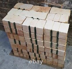 Storage Heater Bricks for Pizza Oven Fire Pit BBQ Kiln Outdoor Cooking 79 Pieces