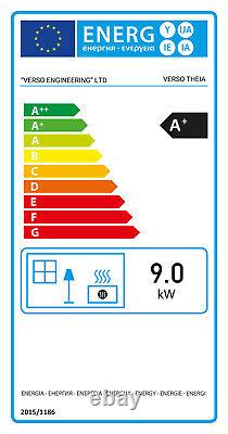 Verso Theia 9kW Wood Burning Stove High Efficiency, Eco-Friendly