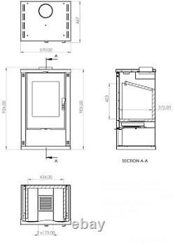 Verso Theia 9kW Wood Burning Stove High Efficiency, Eco-Friendly