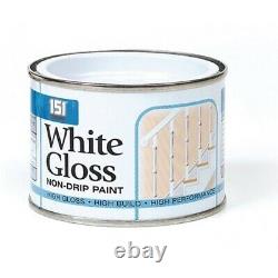 White Gloss Non Drip Hard Drying PAINT Decorating Indoor Outdoor Top Coat 180ml