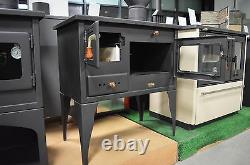 Wood Burning Cooking Stove + FREE Heatexchanger Cast Iron Top 10kw Prity Oven