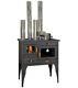 Wood Burning Cooking Stove Set Of Pipes Included 10kw Heating Power With Oven