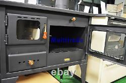 Wood Burning Cooking Stove SET OF PIPES INCLUDED 10kw heating power with Oven