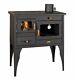 Wood Burning Cooking Stove With Cast Iron Top Solid Fuel Cooker 10kw Prity Oven